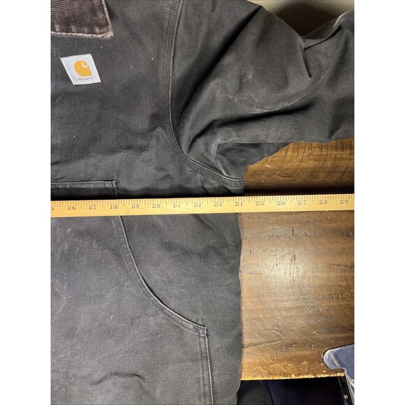 Vintage Carhartt JO2 Blk Black Jacket Collared Size 46 Reg USA - Picture 7 of 8
